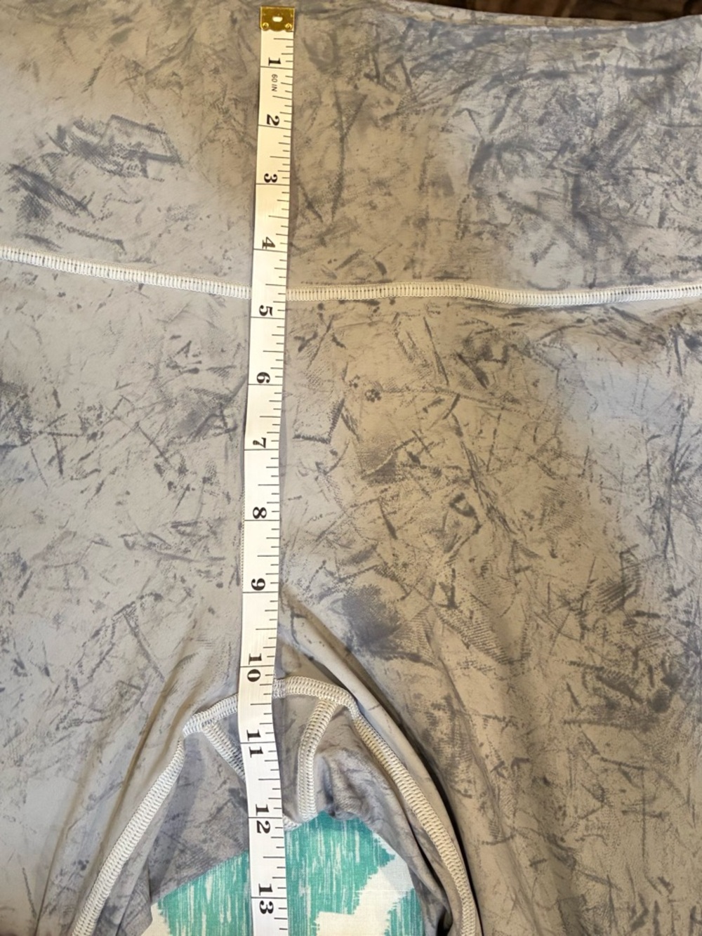 Lululemon Wunder Under High Rise Leggings Gray Marble Print Size Approx M (29”) - Picture 8 of 8